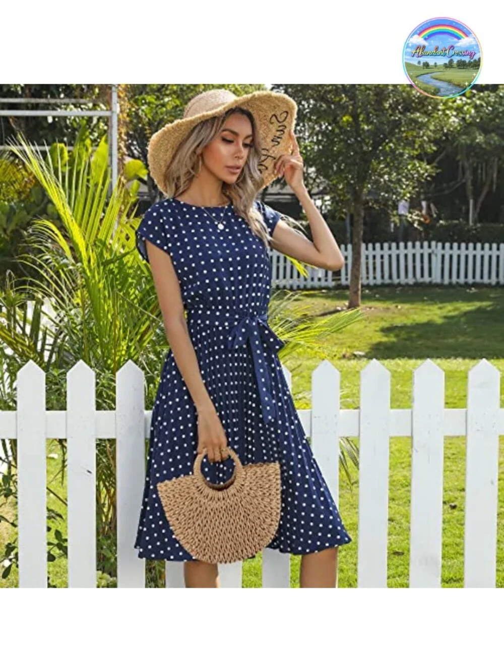 Handwoven Straw Tote Bag Summer Beach Purse